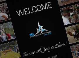 Basketball Club International: Team Up With Jerry & Sharm Poster.